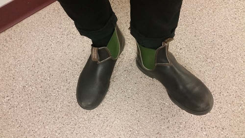 Lifestyle Men 6 image of Blundstone Men's Originals #519 in Stout Brown / Olive