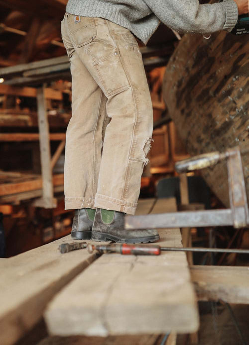 Lifestyle Men 8 image of Blundstone Men's Originals #519 in Stout Brown / Olive