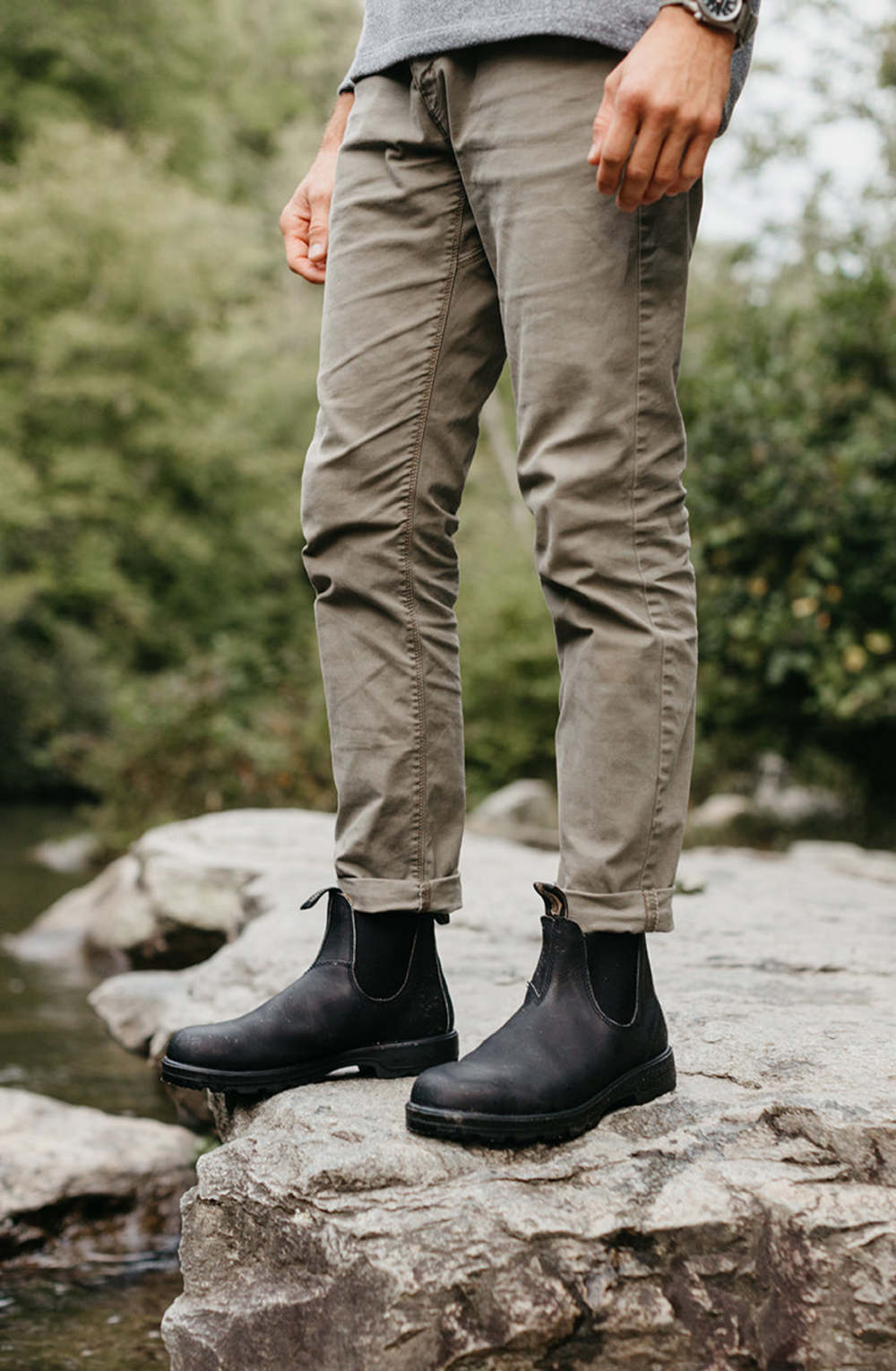 Black Premium Leather Chelsea Boots, Men's Classics 558 - Blundstone