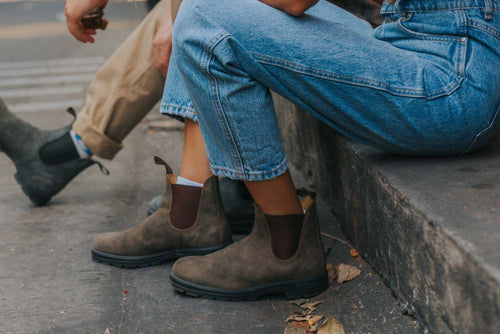Lifestyle Women 3 image of Blundstone Women's Classics #585 in Rustic Brown