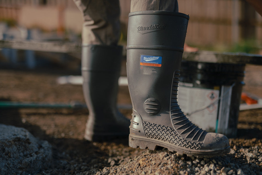Grey PVC/Nitrile Gumboots Boots, Work Series 028 - Blundstone