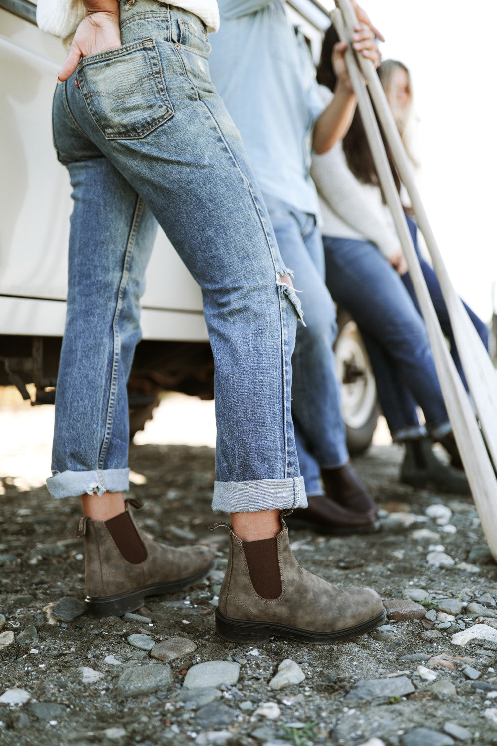 Rustic Brown Leather Chelsea Boots, Women's Dress 1306 - Blundstone