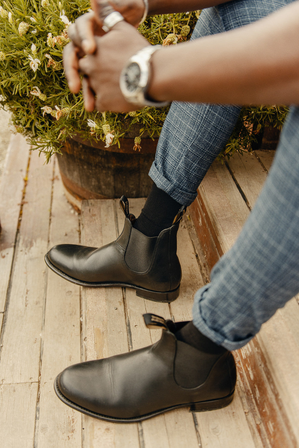Black Leather Chelsea Boots, Men's Heritage 152 - Blundstone