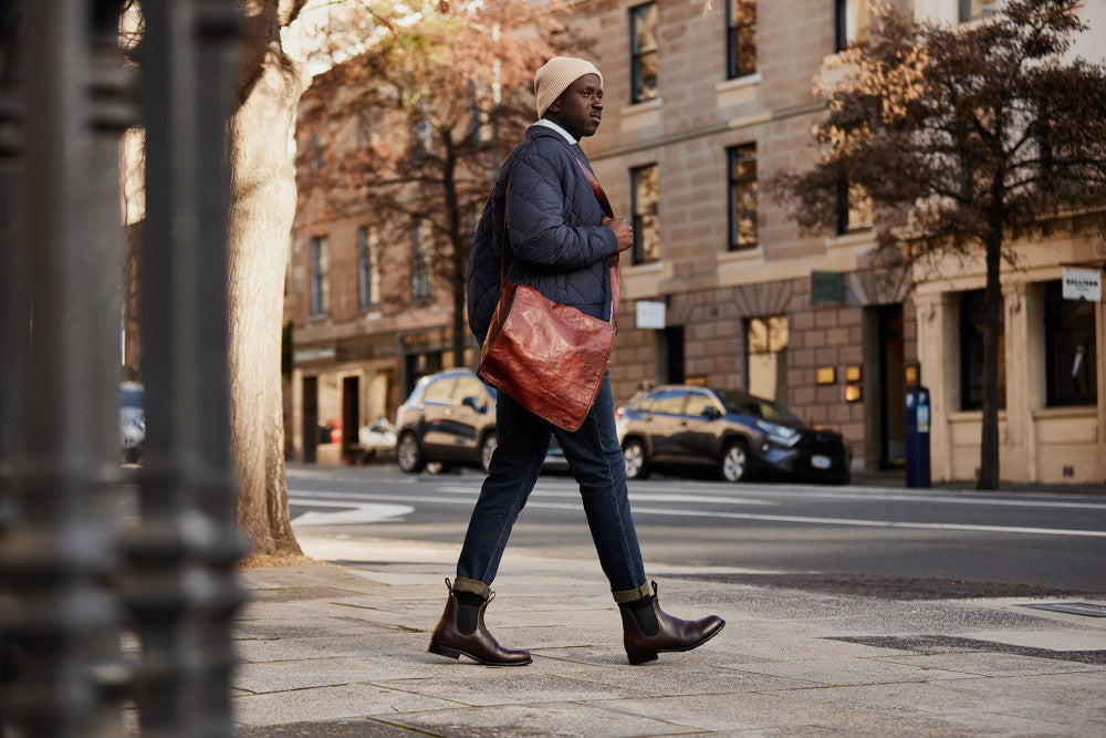 Brown Leather Chelsea Boots, Men's Heritage 155 - Blundstone