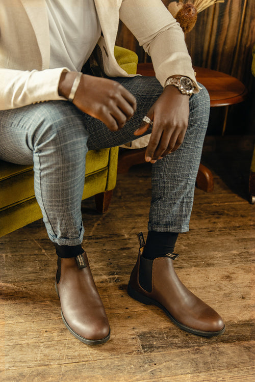 Chestnut Brown Leather Ankle Boots, Men's Dress 1900 - Blundstone Chestnut Brown Leather Ankle Boots, Men's Dress 1900 - Blundstone