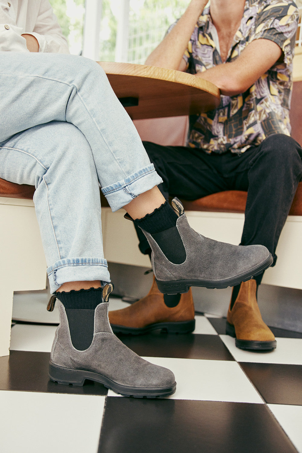 t*k様 blundstone スエード　スティールグレー　ほぼ未使用 Blundstone ワックススエード サイドゴアブーツ スティールグレーの