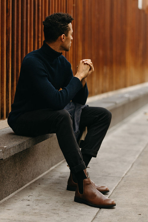 Lifestyle Men 10 image of Blundstone Men's Dress #1900 in Chestnut Brown