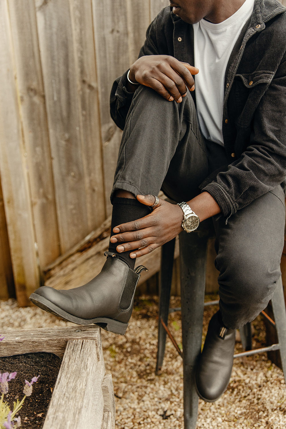 Black Leather Ankle Boots, Men's Dress 1901 - Blundstone
