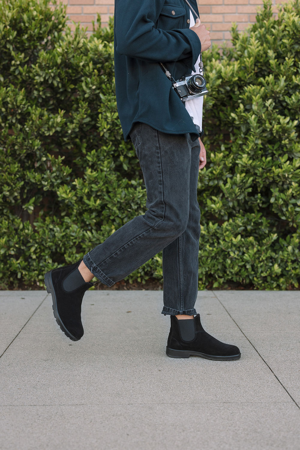 Black Suede Suede Leather Suede Boots, Men's Originals 2405