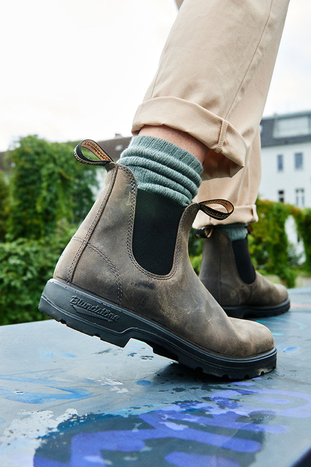 Clay Premium Leather Chelsea Boots, Women's Classics 2446 - Blundstone