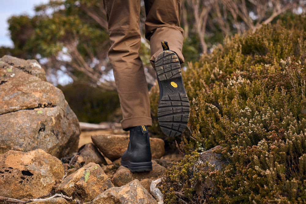 Black Premium Leather Chelsea Boots, Men's All-Terrain 2058