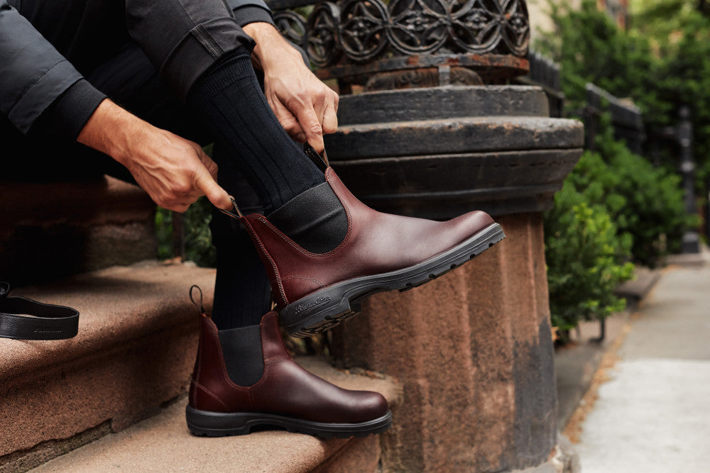 Auburn Premium Leather Chelsea Boots, Men's Classics 2130 - Blundstone