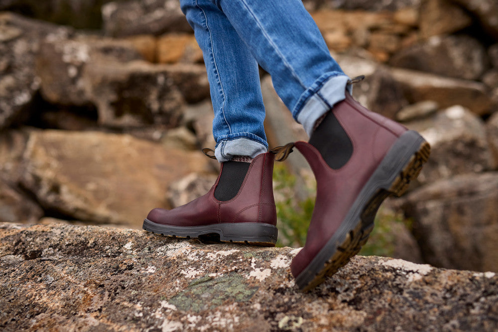 Auburn Premium Leather Chelsea Boots, Men's Classics 2130 - Blundstone