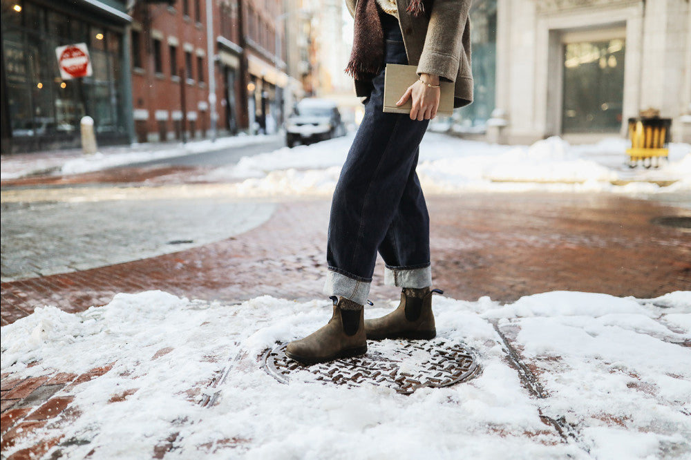 h*i様 BLUNDSTONE W-NAME ALL TERAIN CLOG 9 Rustic Brown Premium Waterproof Leather Chelsea Boots, Women's All