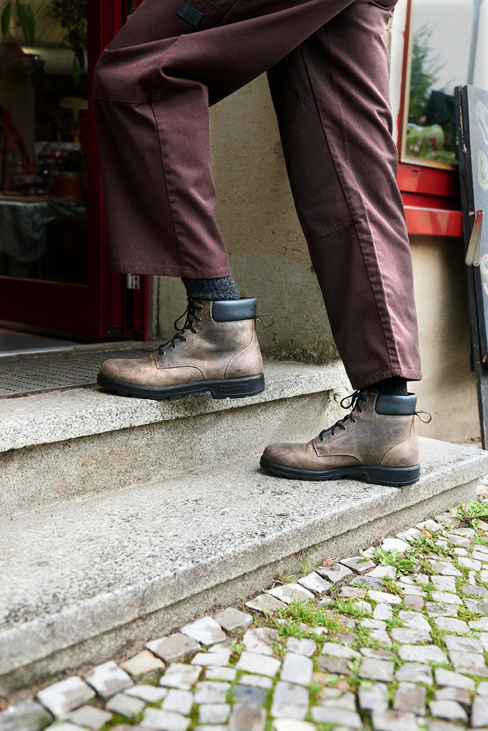 Rusty Clay Premium Leather Lace Up Boots, Men's Originals 2429 - Blundstone