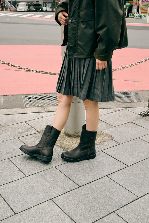 Claret Full Grain Leather Rigger Boots, Women's Originals 2528