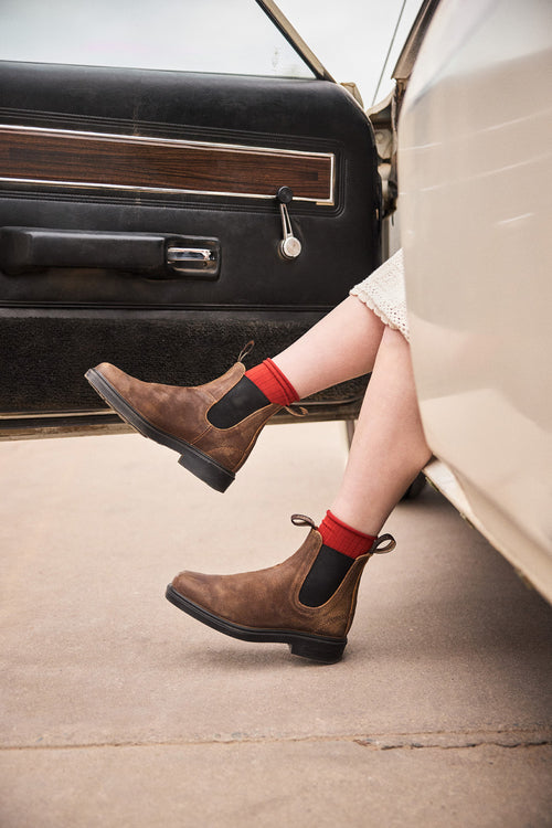 Lifestyle Women 7 image of Blundstone Women's Dress #2581 in Tobacco Suede