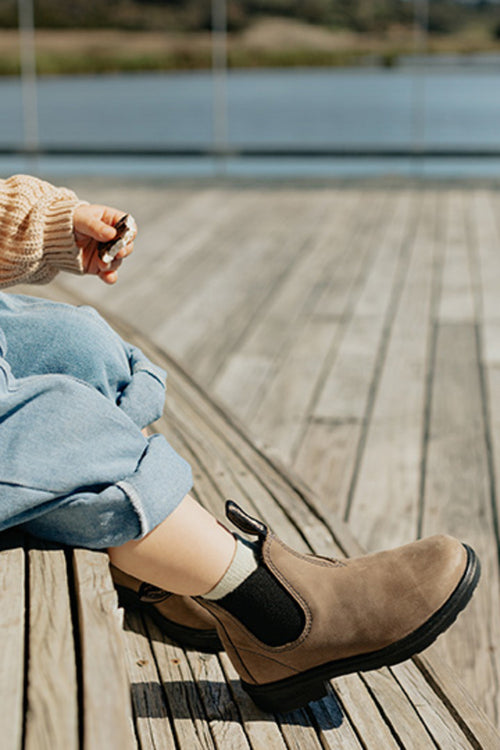 Lifestyle 4 image of Blundstone Kids' Series #2593 in Mushroom