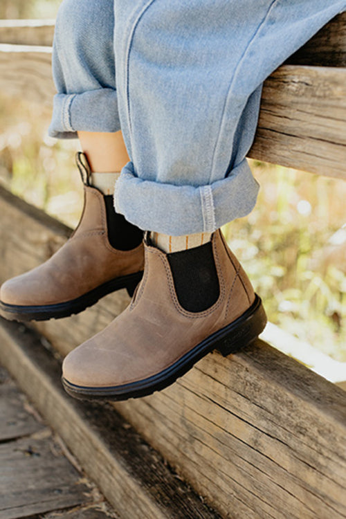 Lifestyle 5 image of Blundstone Kids' Series #2593 in Mushroom