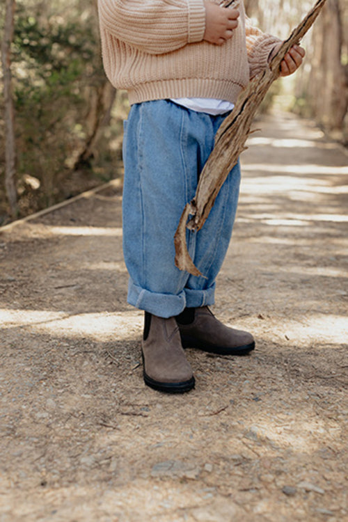 Lifestyle 7 image of Blundstone Kids' Series #2593 in Mushroom