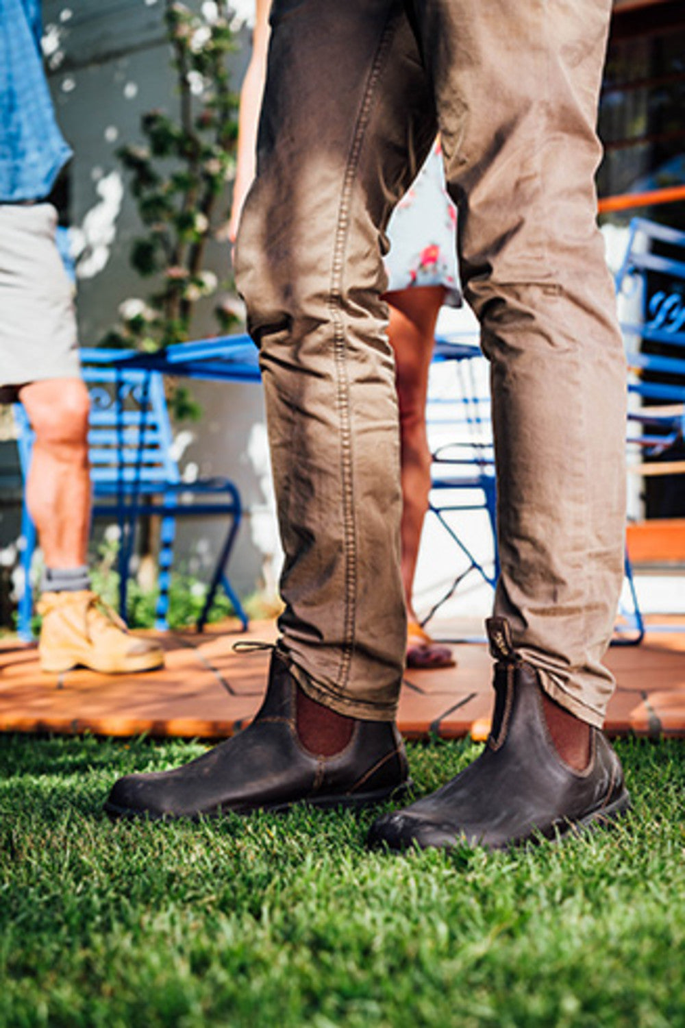 Stout Brown Premium Leather Chelsea Boots, Men's Originals