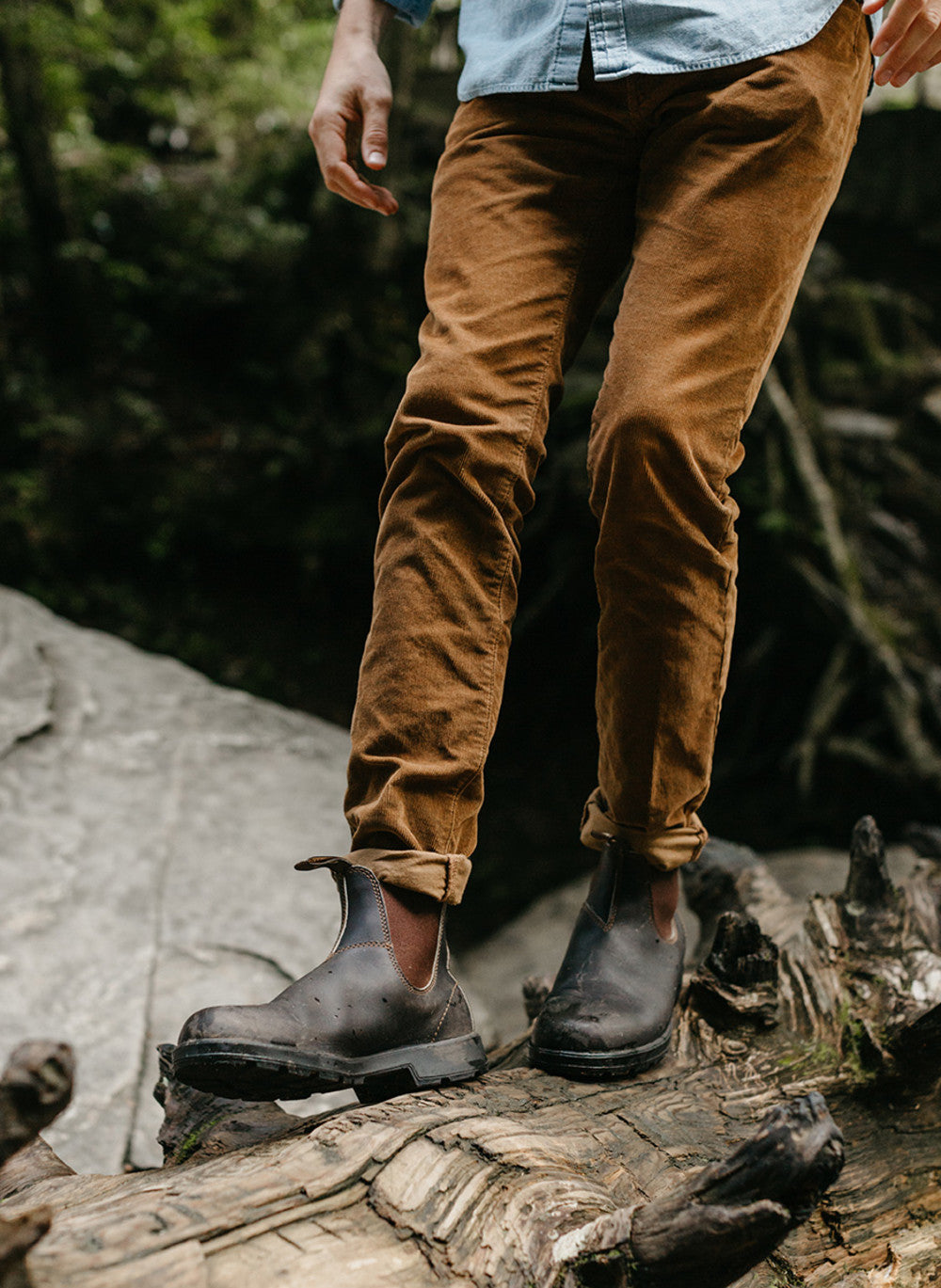 Stout Brown Premium Leather Chelsea Boots, Men's Originals 500