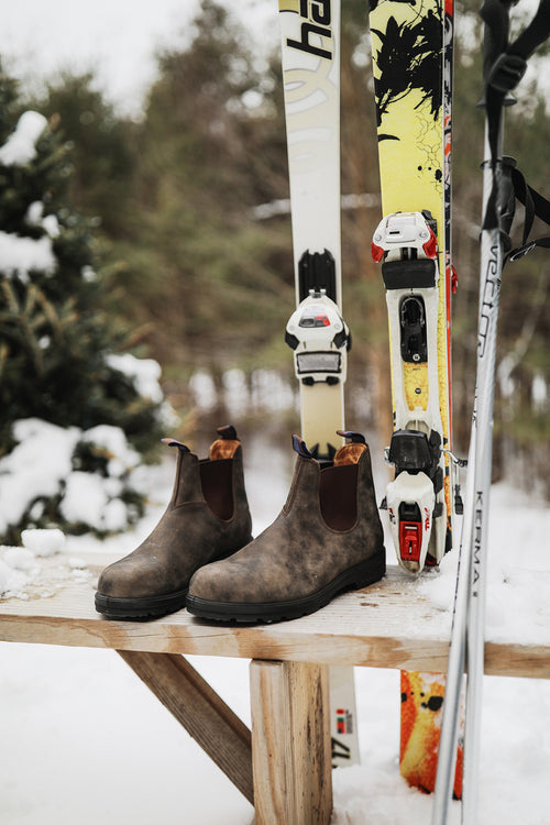 Rustic Brown Premium Waterproof Leather Chelsea Boots, Men's