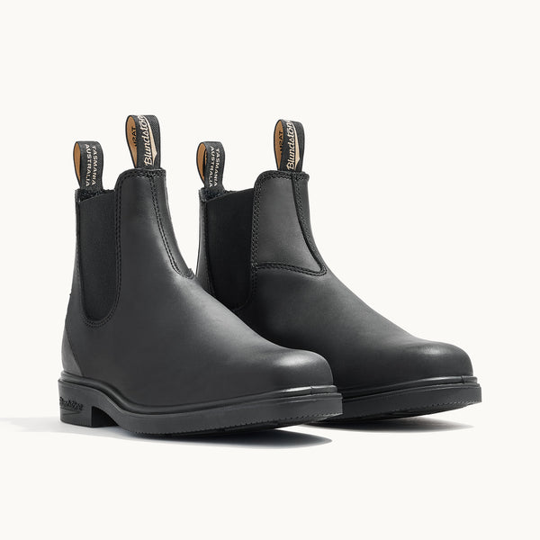 Black Full Grain Leather Chelsea Boots, Women's Dress 063 - Blundstone