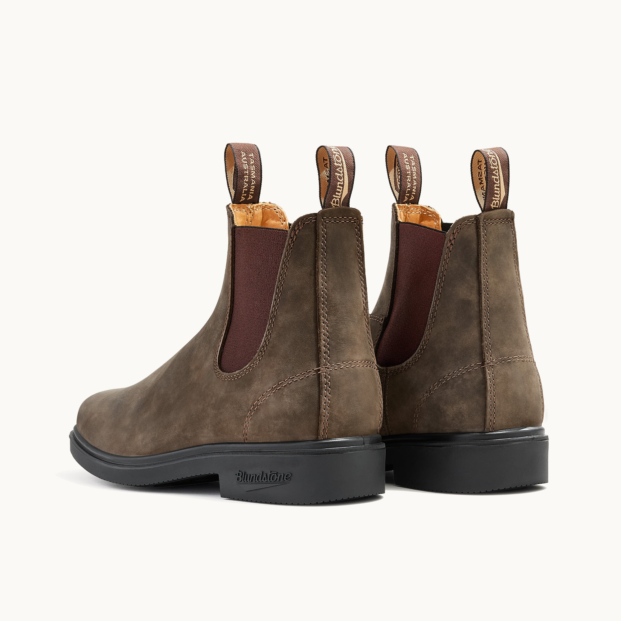blundstone dress shoes Stout Brown Premium Leather Chelsea Boots, Men's 062 subtract 1 size Blundstone Rustic Brown Leather Chelsea