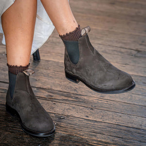 chocolate brown womens dress boots Blundstone Premium Leather Chelsea Boots, Women's Heritage 159 slim lines of raised Size:Worthy Green Polyester Maxi Dress, Helena