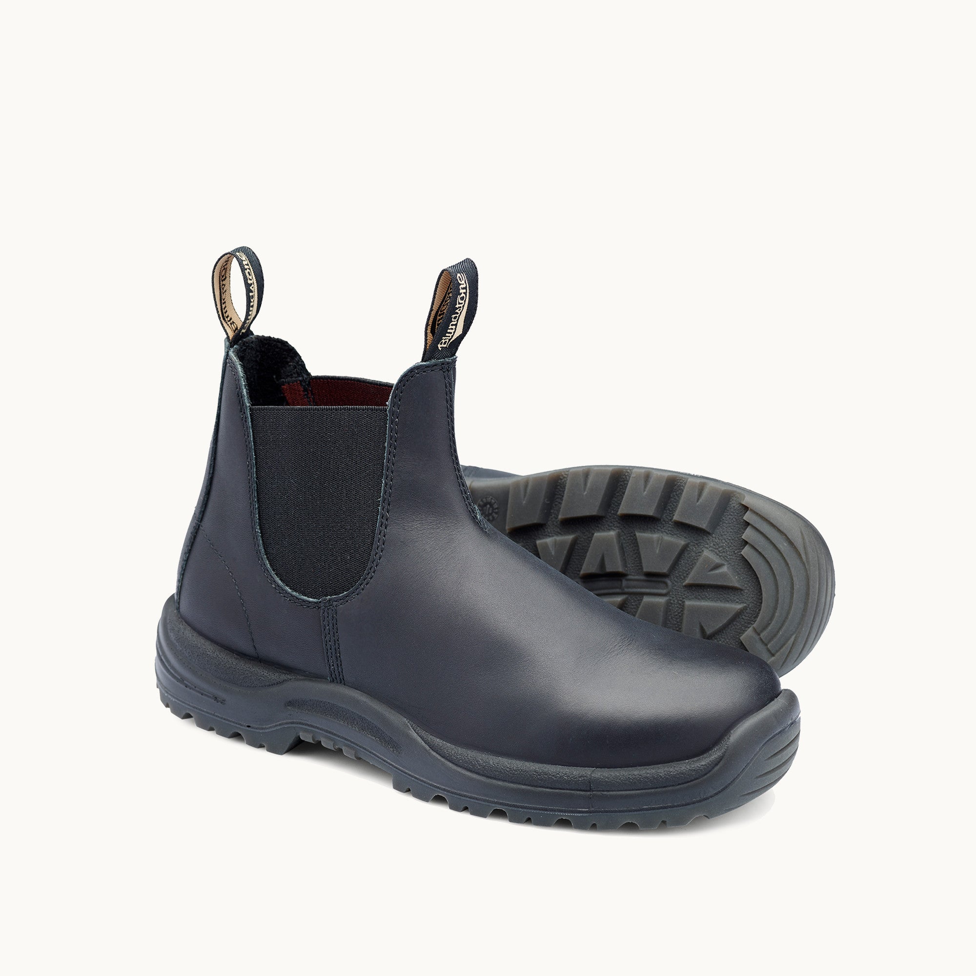 Black Premium Leather Chelsea Boots, Work Series 179 - Blundstone