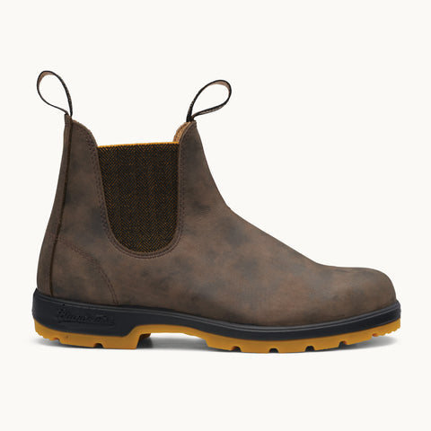 Profile 1 image of Blundstone Men's Classics #1944 in Rustic Brown / Mustard-Black