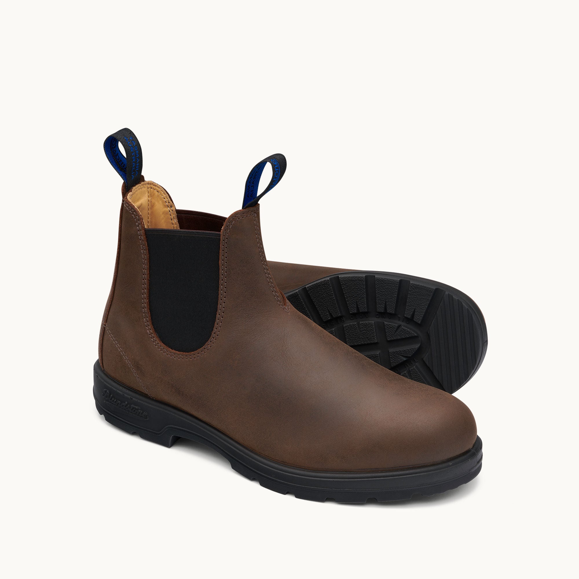 Antique Brown Premium Waterproof Leather Chelsea Boots, Men's
