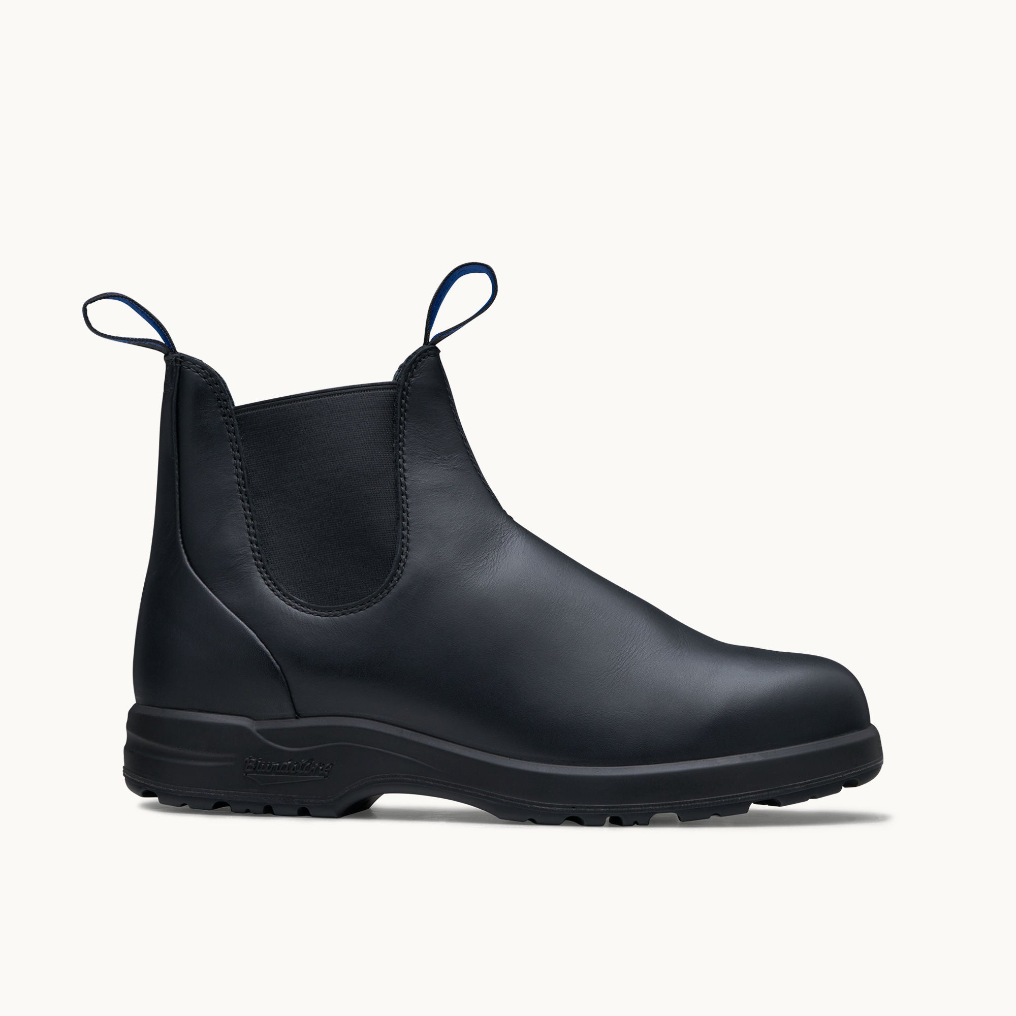 Black Premium Waterproof Leather Chelsea Boots, Men's All-Terrain