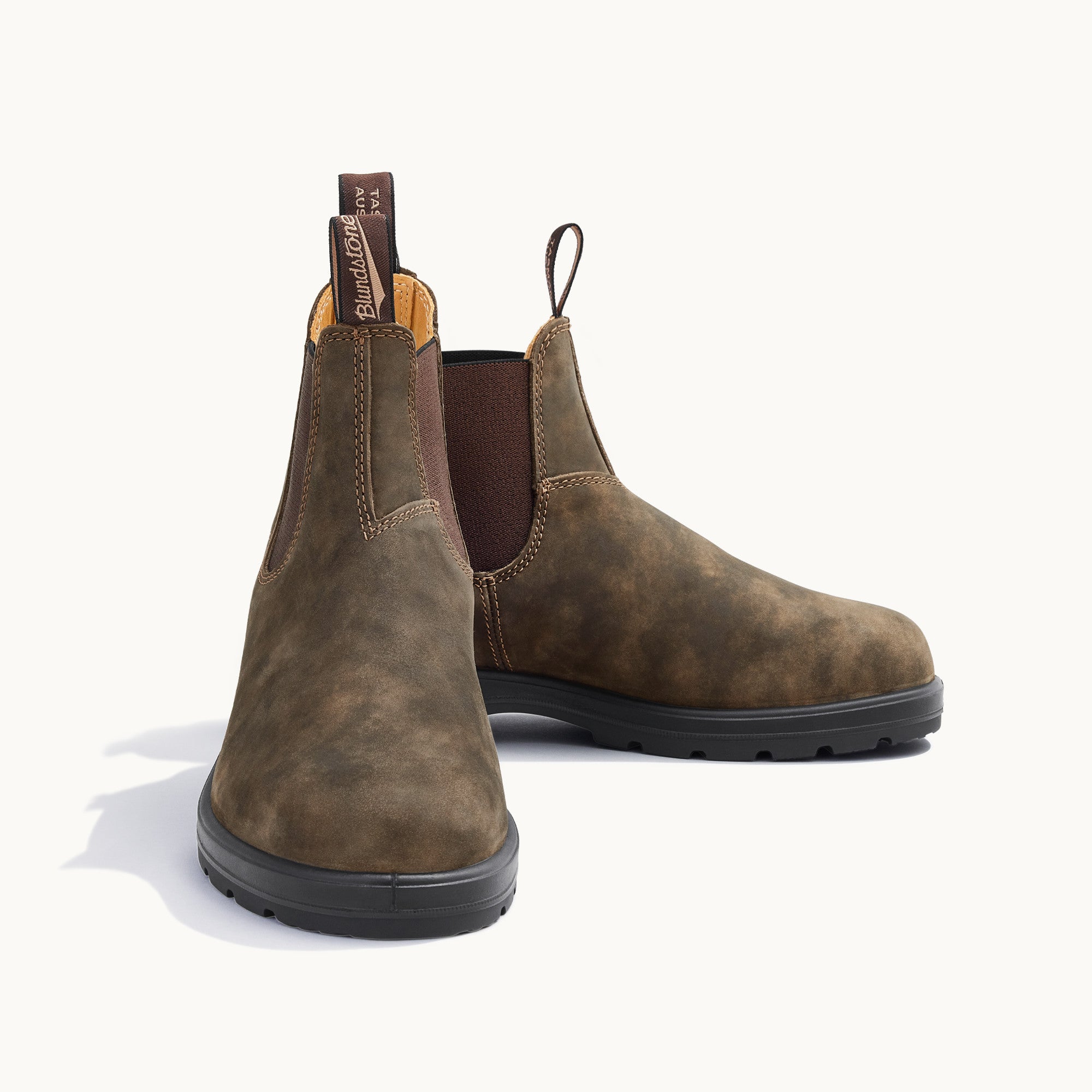 靴 Blundstone CLASSICS #585 Rustic Brown Premium Leather Chelsea Boots, Women's Classics 585