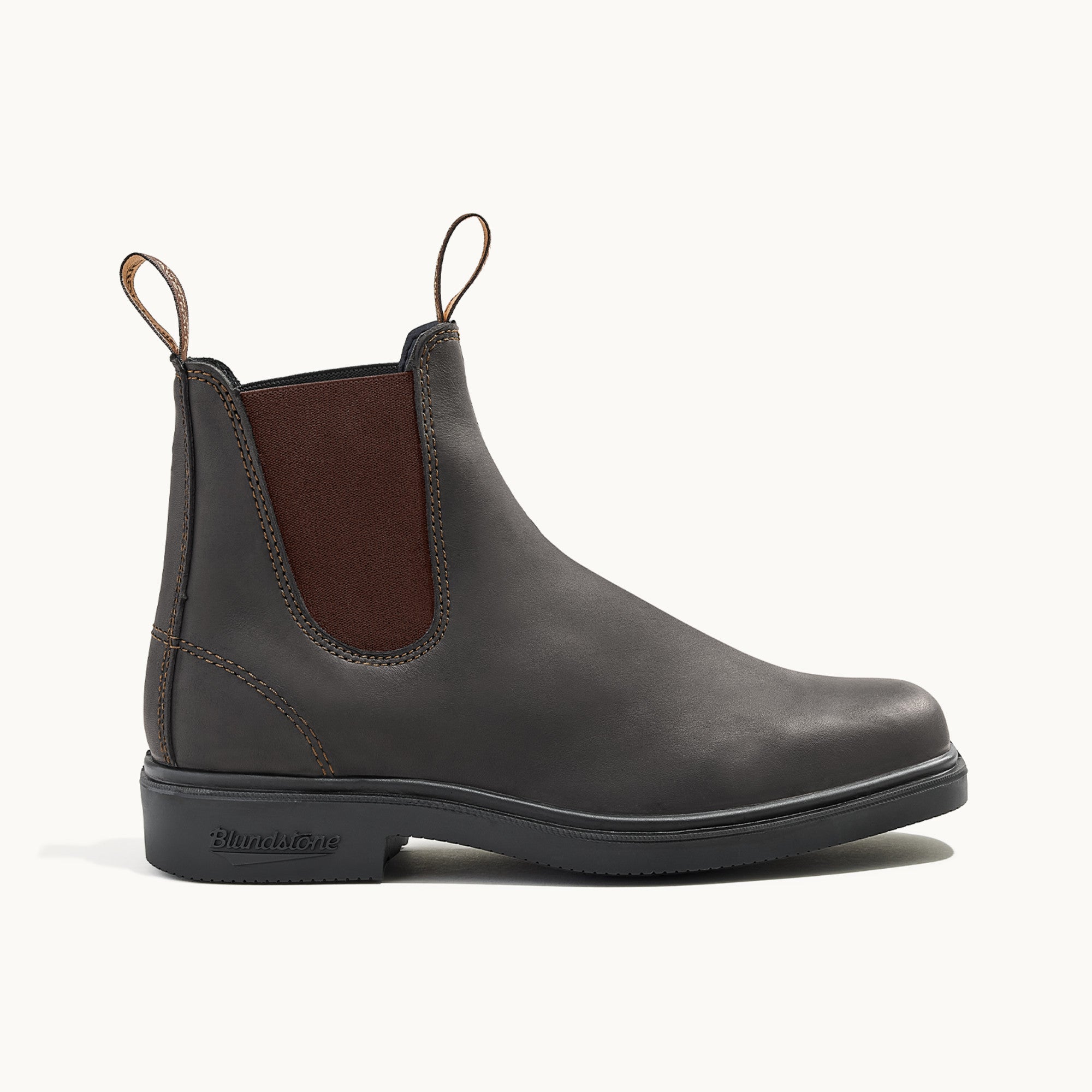 Stout Brown Premium Leather Chelsea Boots, Women's Dress 062