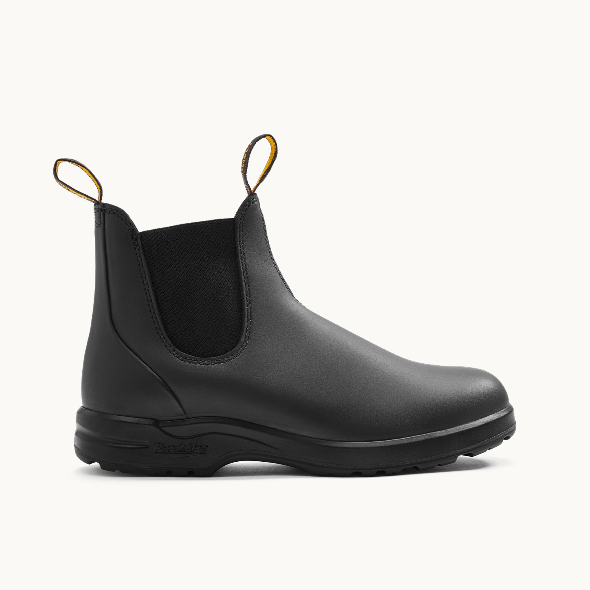 Black Premium Leather Chelsea Boots, Men's All-Terrain 2058