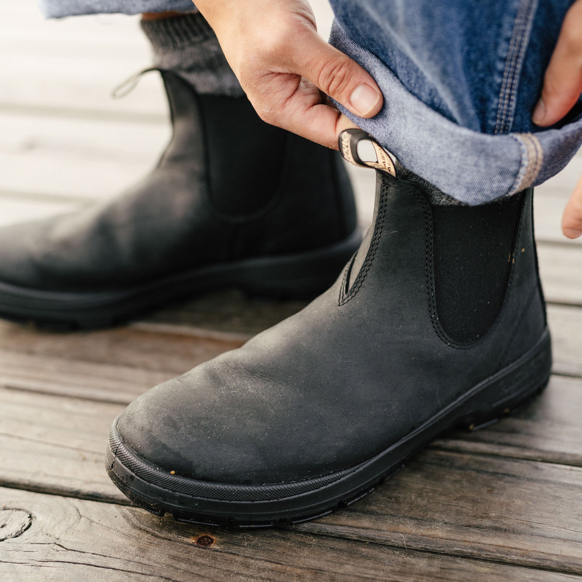 Black Chelsea Boots, Men's Terrain 2633 - Blundstone