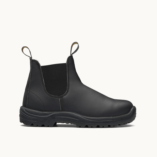 Black Premium Leather Chelsea Boots, Work Series 179 - Blundstone