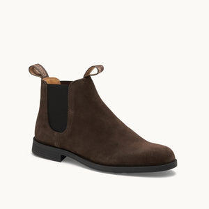 Brown Suede Leather Ankle Boots, Men's Dress 2391
