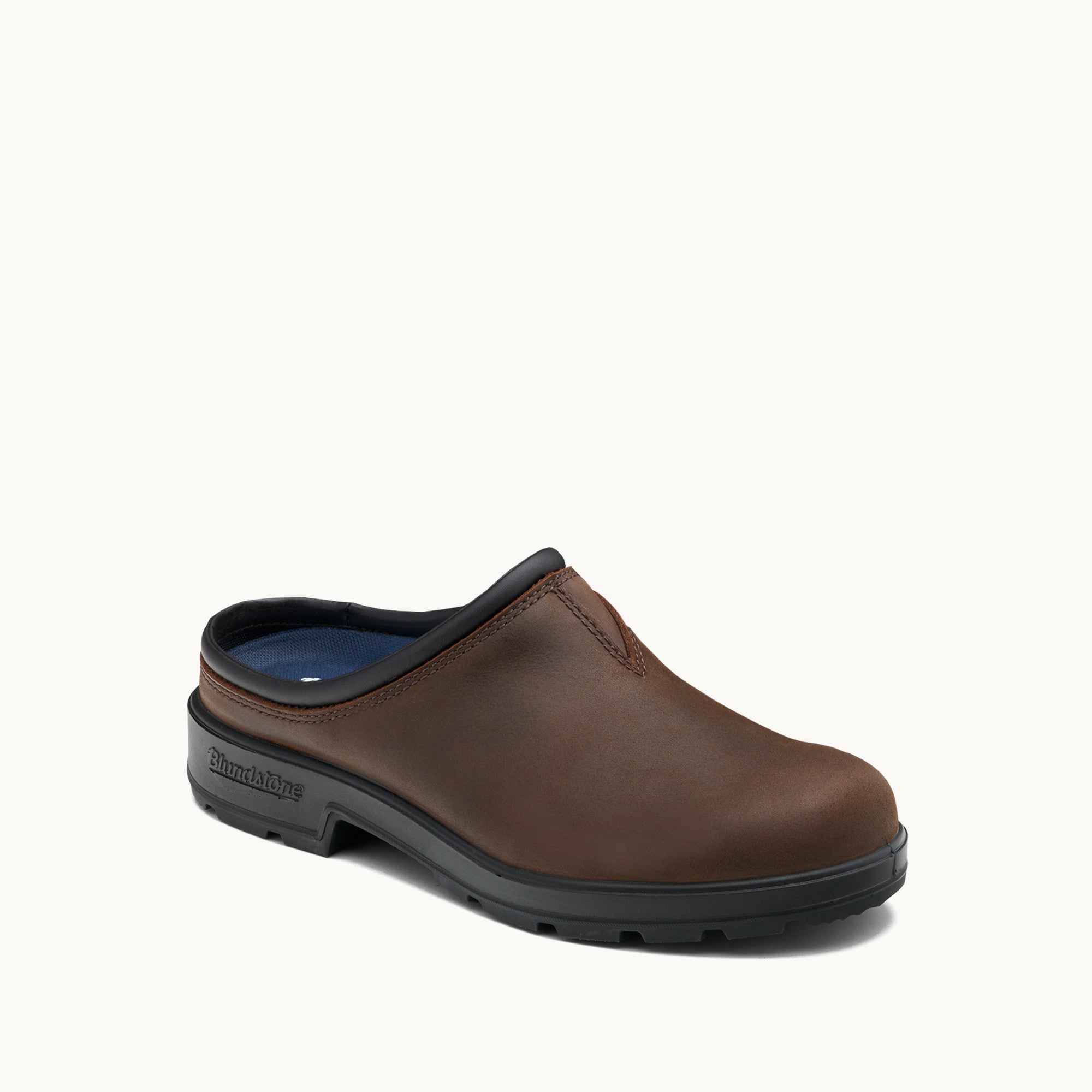 Antique Brown Premium Leather Slip-on Clogs, Men's Originals 2421