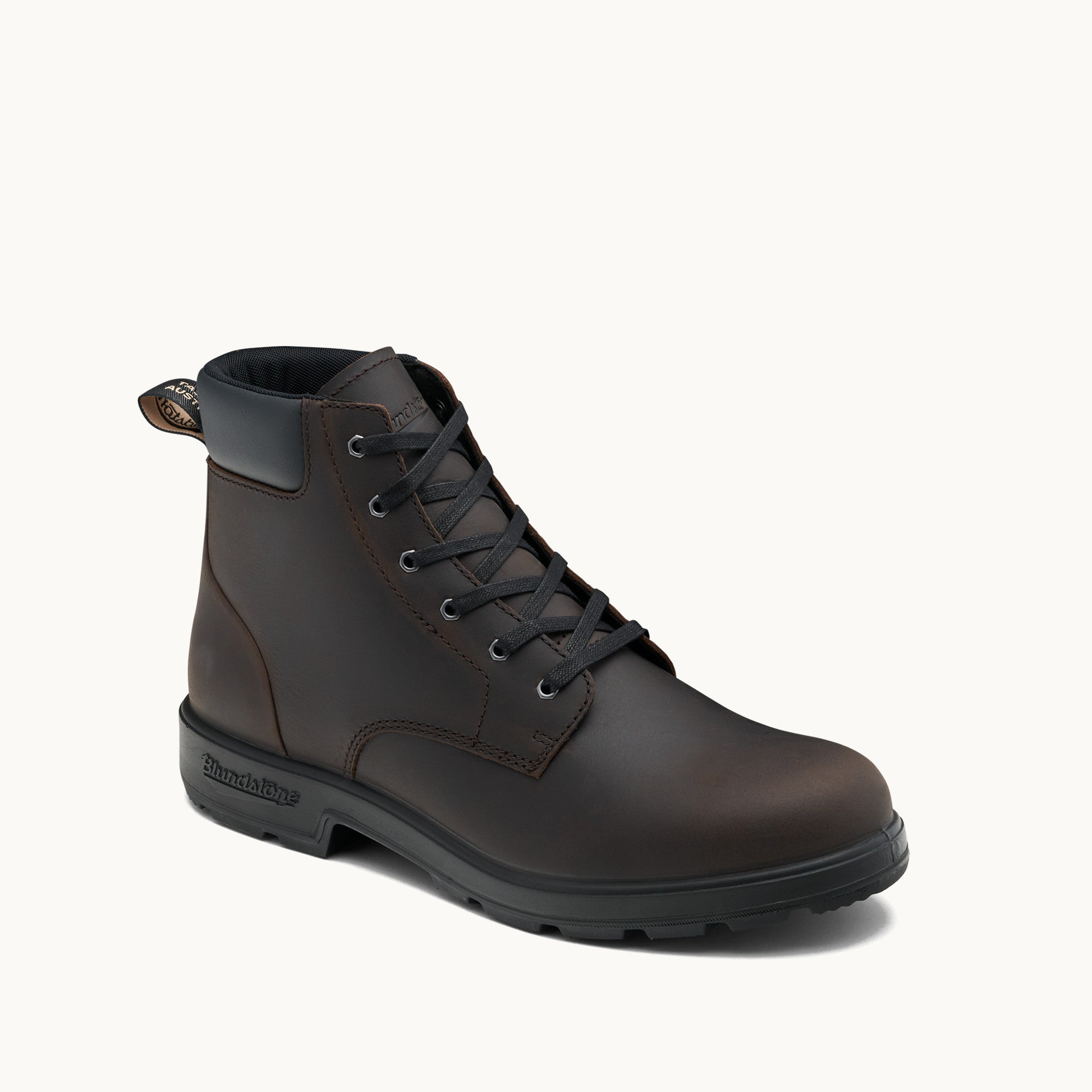 Brown Premium Leather Lace Up Boots, Women's Originals 2428
