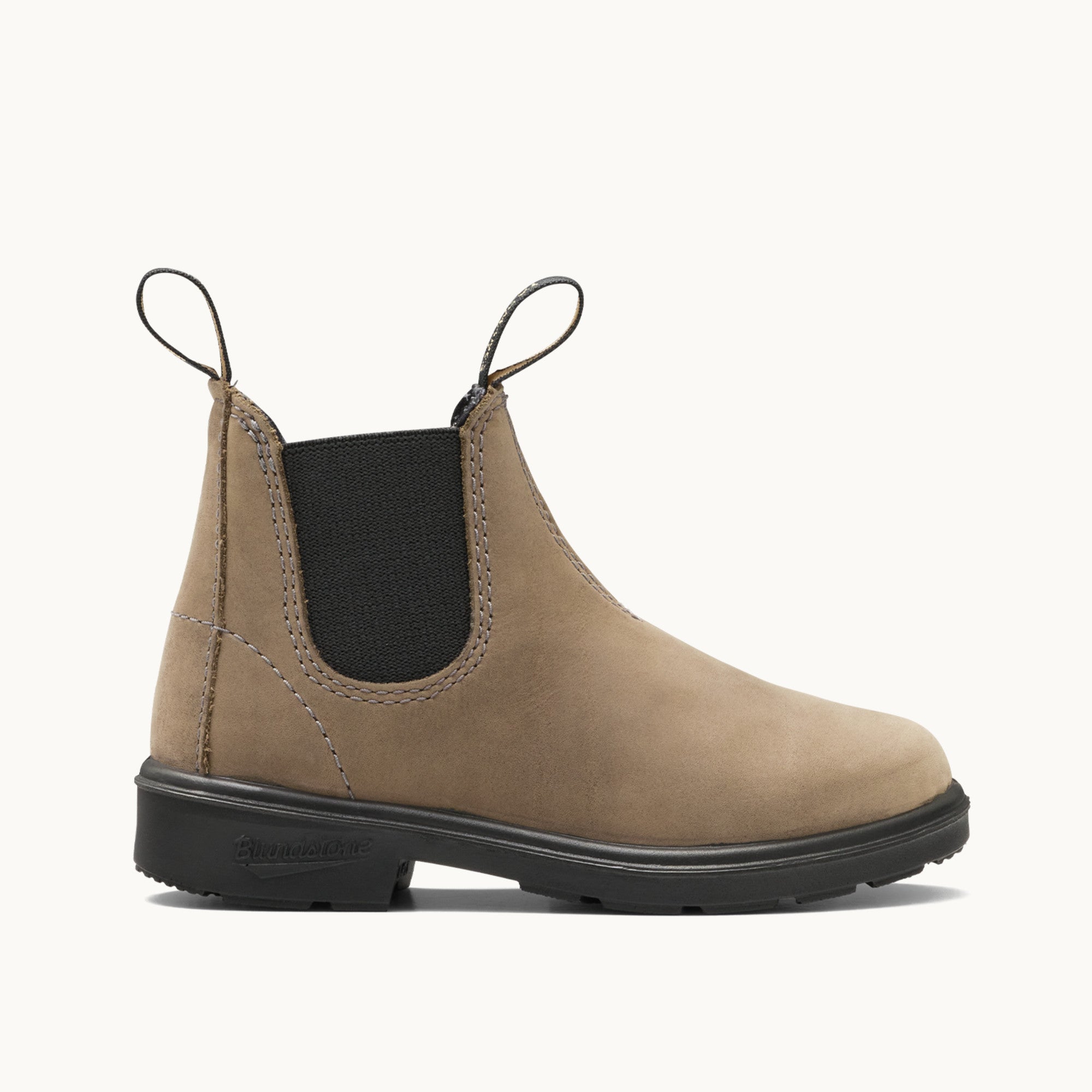 Mushroom Nubuck Leather Chelsea Boots, Kids' Series 2593 - Blundstone
