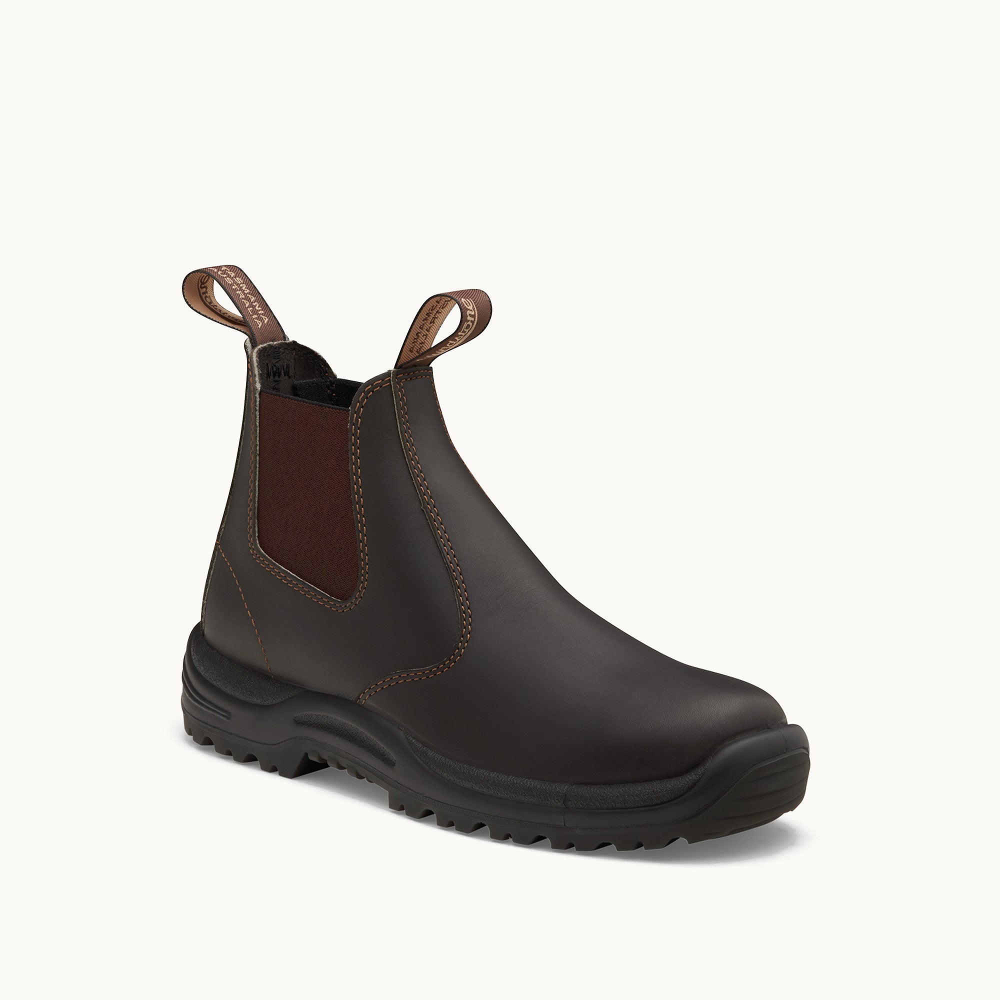 Stout Brown Premium Oil Tanned Leather Chelsea Boots, Work Series