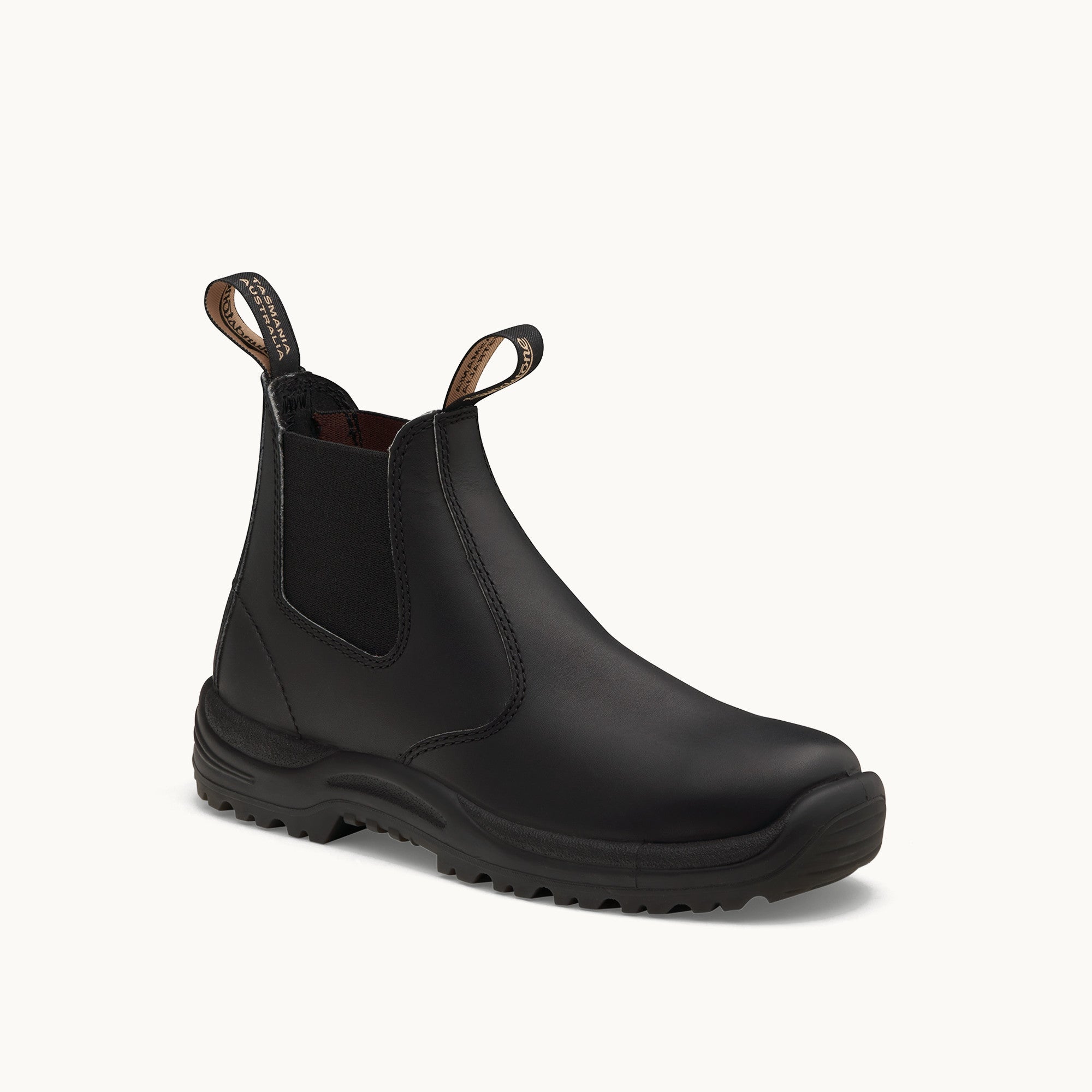 Black Premium Leather Chelsea Boots, Work Series 491 - Blundstone