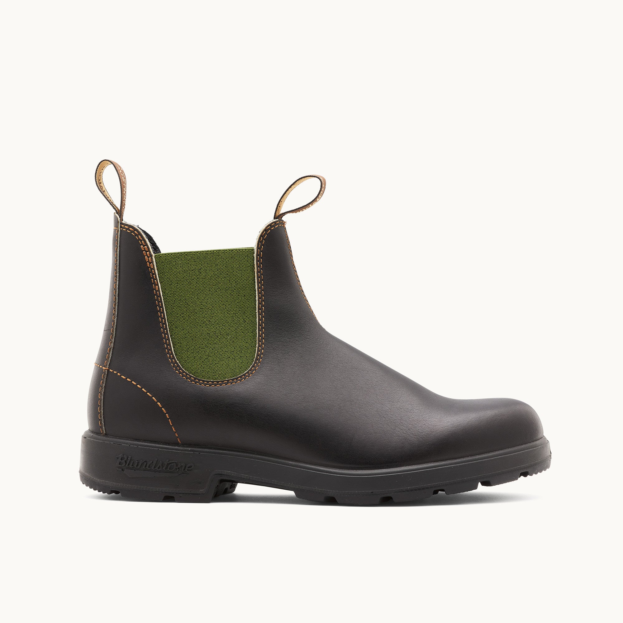 【希少カラー】ブランドストーン 519 サイドゴアブーツ Stout Brown Stout Brown / Olive Premium Leather Chelsea Boots, Men's Originals