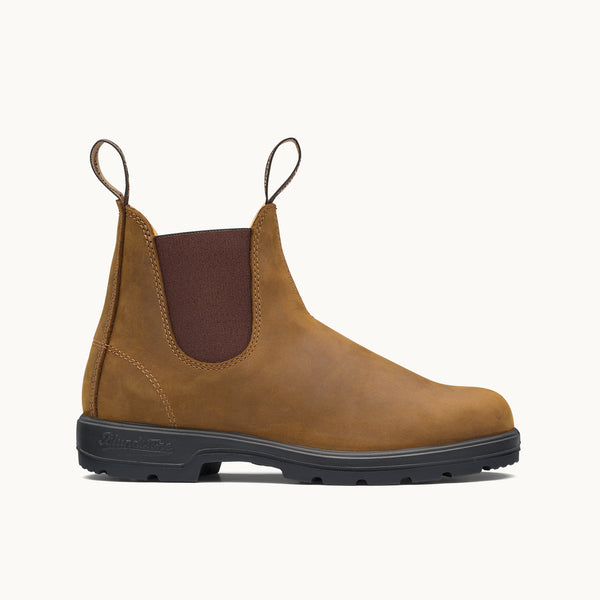Saddle Brown Premium Leather Chelsea Boots, Men's Classics 562