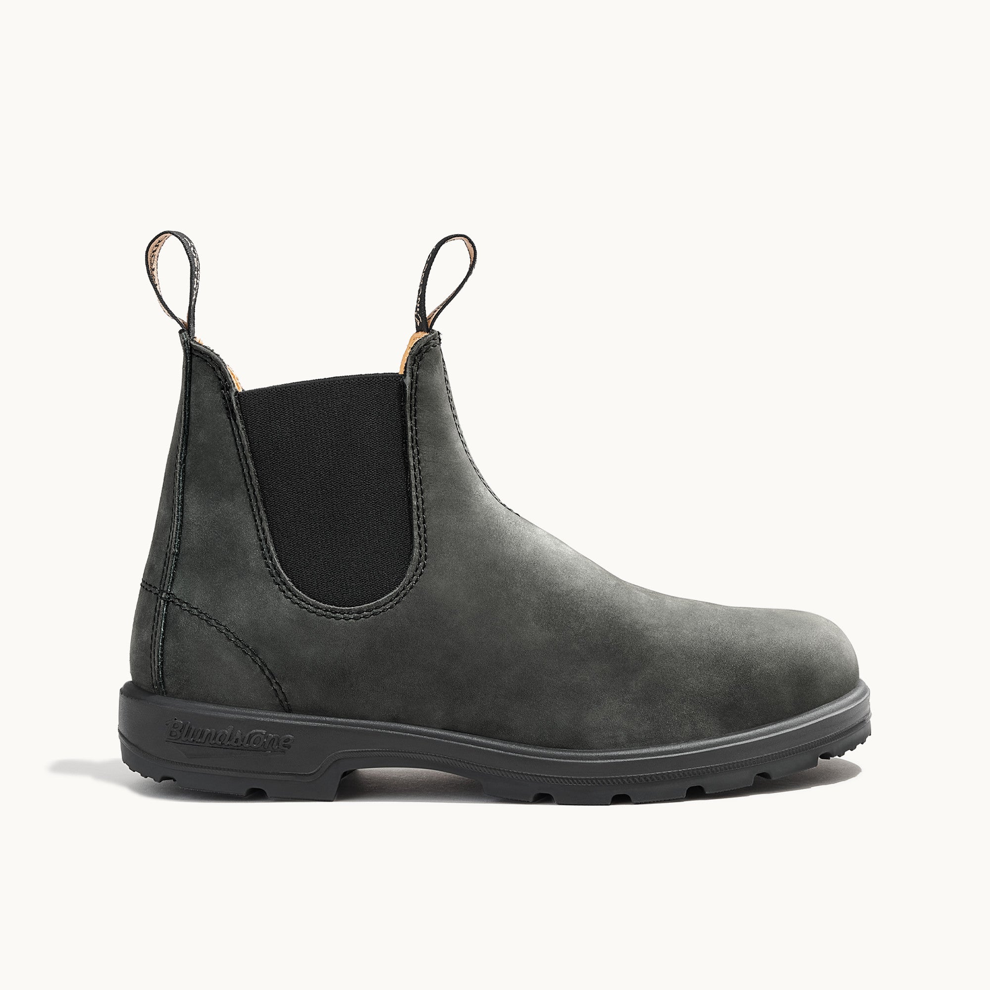 H*。様 BLUNDSTONEブランドストーン CLASSICS 587 Rustic Black Leather Chelsea Boots, Men's Classics 587 - Blundstone