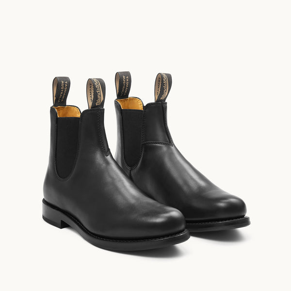 Black Premium Leather Chelsea Boots, Women's Heritage 156 - Blundstone