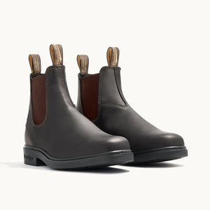 Blundstone Stout Brown Premium Leather Chelsea Boots, Women's Dress 062
